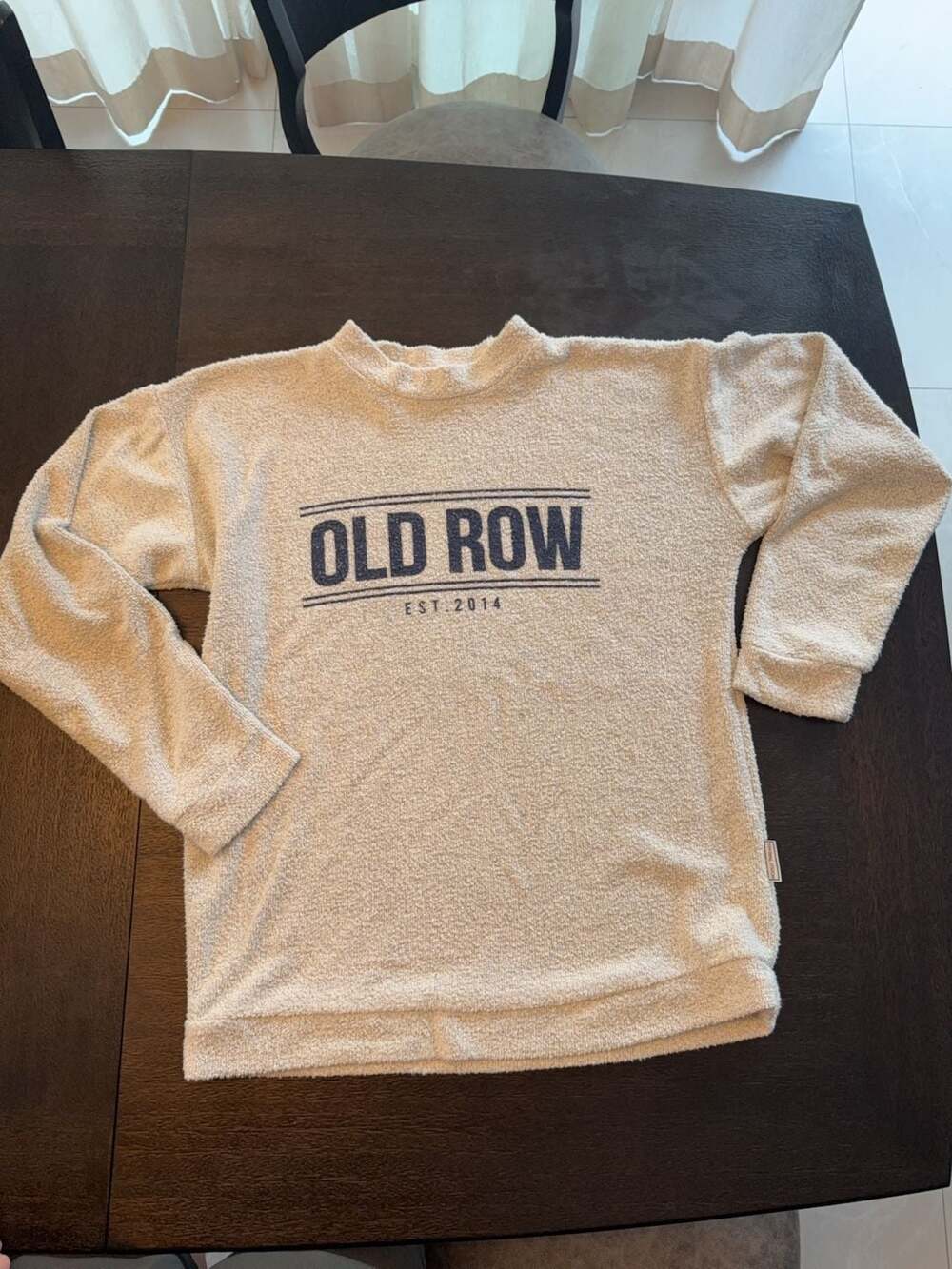 Woolly Threads Old Row The Original Woolly Pullover Sweatshirt Size Large